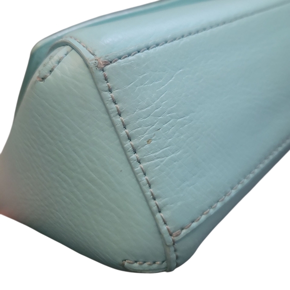 Kate Spade Sanders Place Avva Turquoise Studded Leather Crossbody Bag Purse EUC - Picture 11 of 16